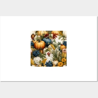 Autumn Harvest Pattern 21 Posters and Art